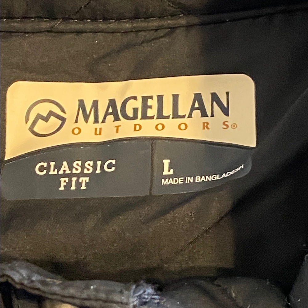 Magellan Outdoors pullover quilted-overlay fleece outdoor wear New Size Large - Picture 9 of 13